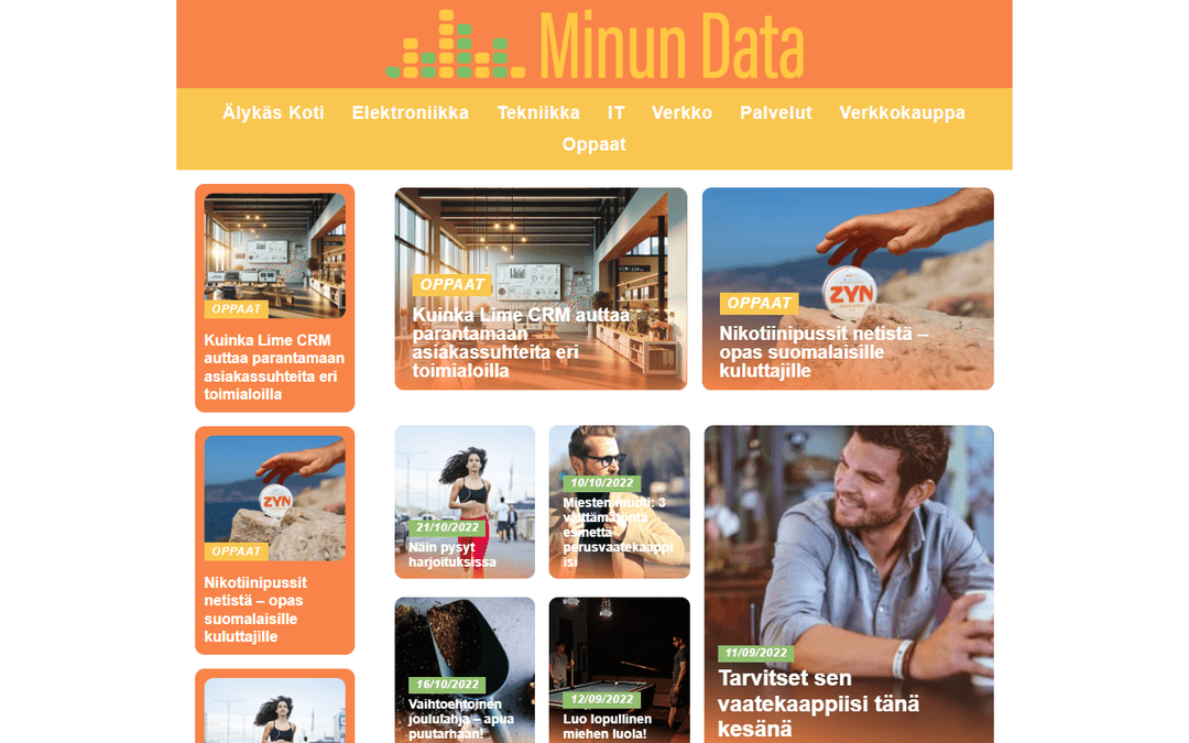 minundata.fi publisher screenshot