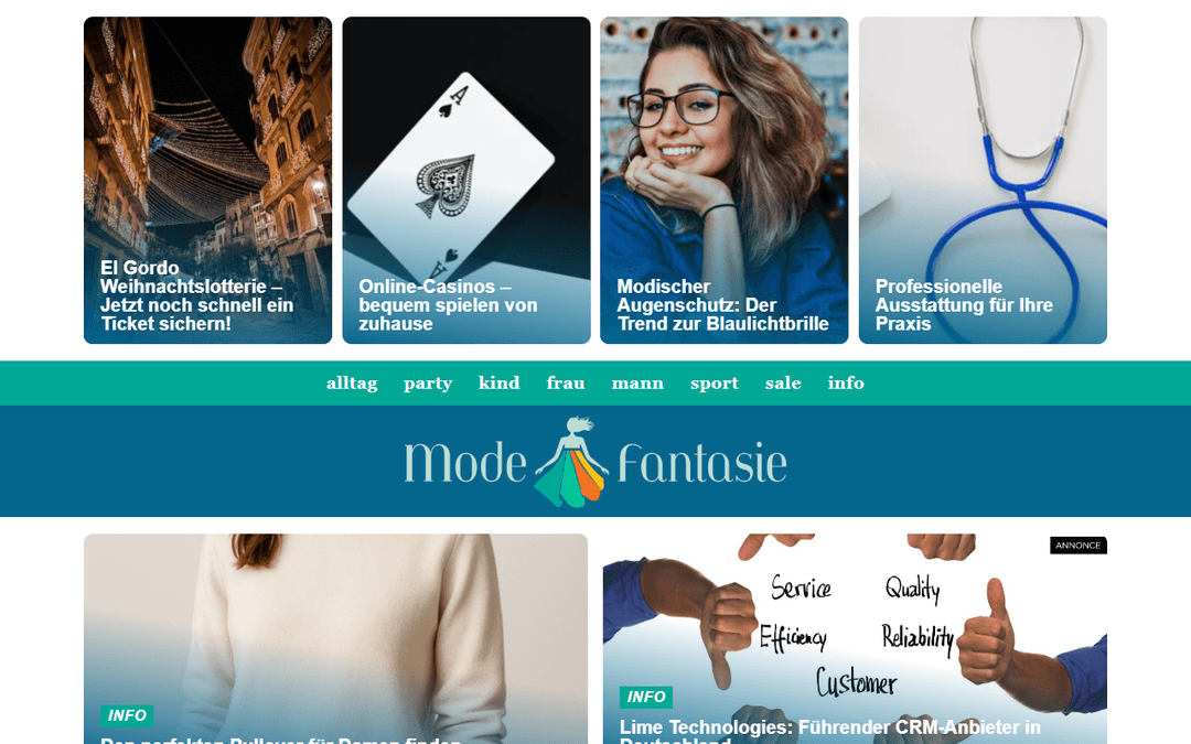 modefantasie.de publisher screenshot