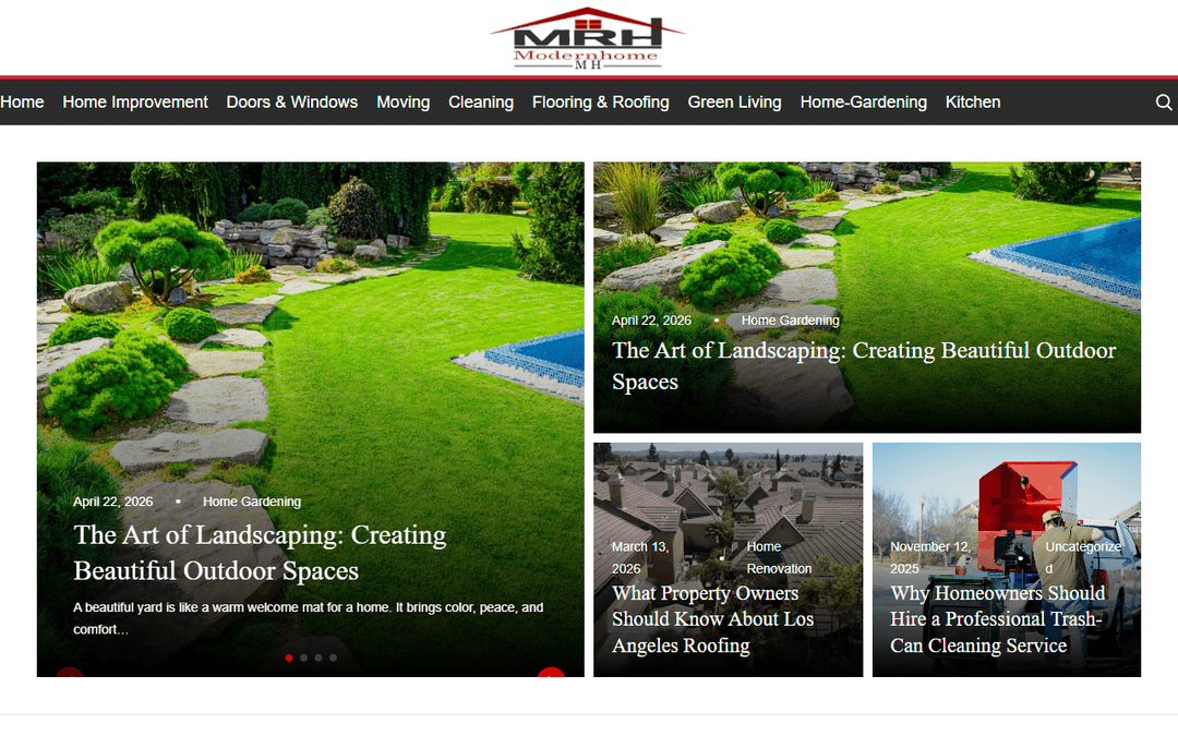 modernhomes-eg.net publisher screenshot