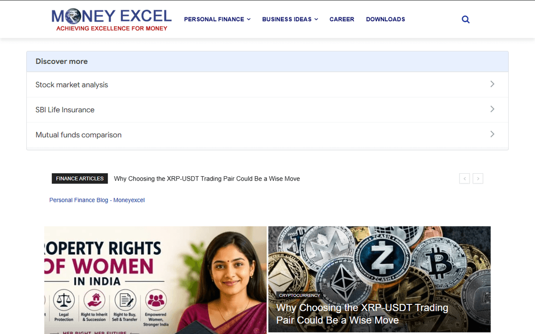 Screenshot des Publishers moneyexcel.com