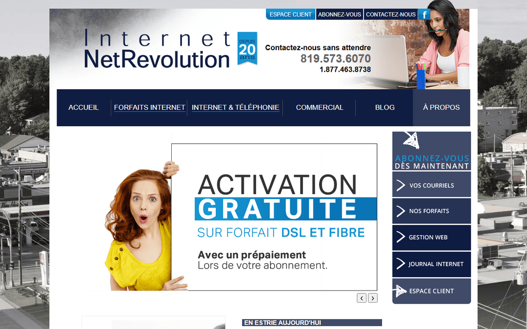 Screenshot des Publishers netrevolution.com