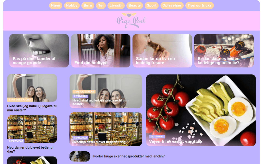 pigepost.dk publisher screenshot
