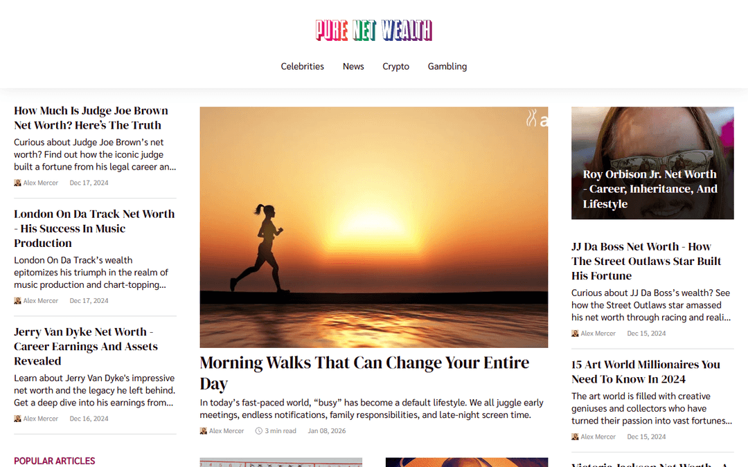 purenetwealth.com publisher screenshot