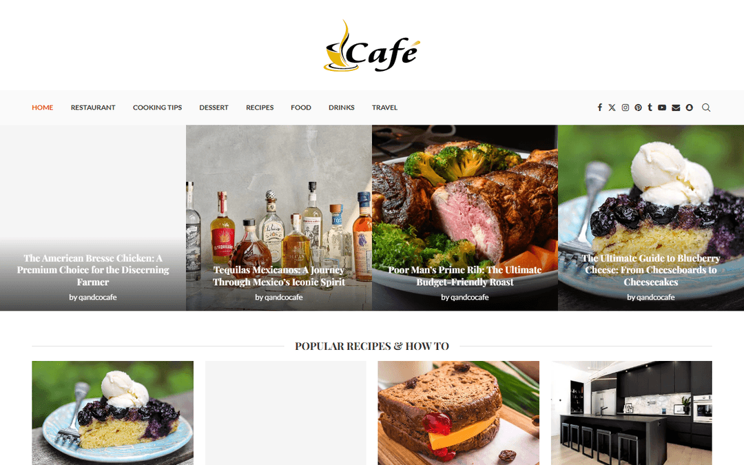 qandcocafe.com publisher screenshot