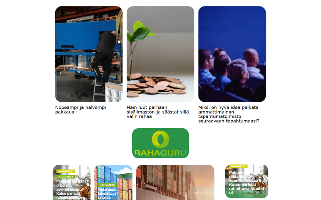rahaguru.fi publisher screenshot