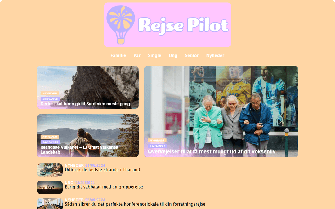 rejsepilot.dk publisher screenshot