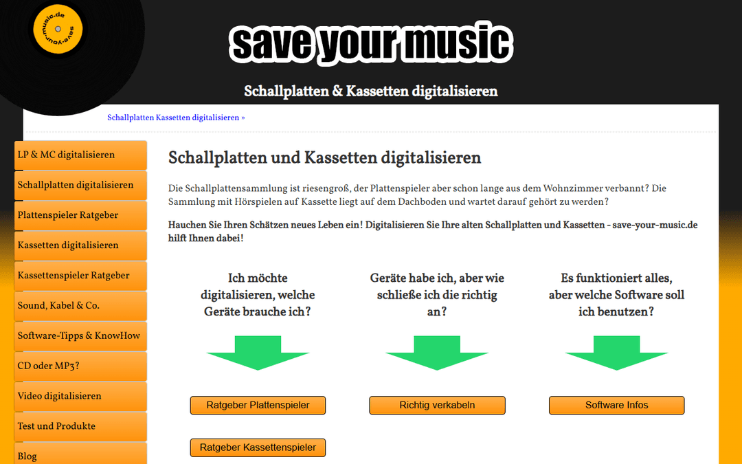 save-your-music.de publisher screenshot