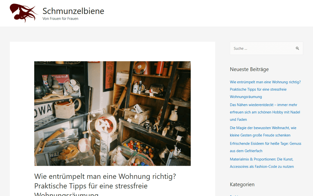 schmunzelbiene.de publisher screenshot