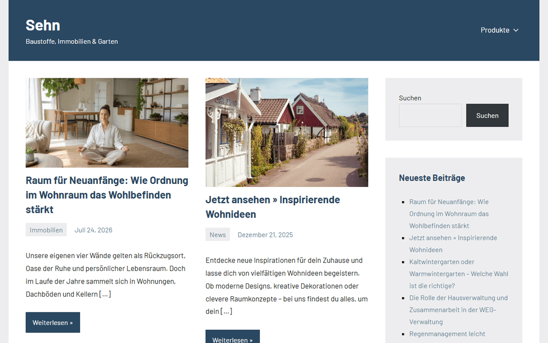 sehn.de publisher screenshot