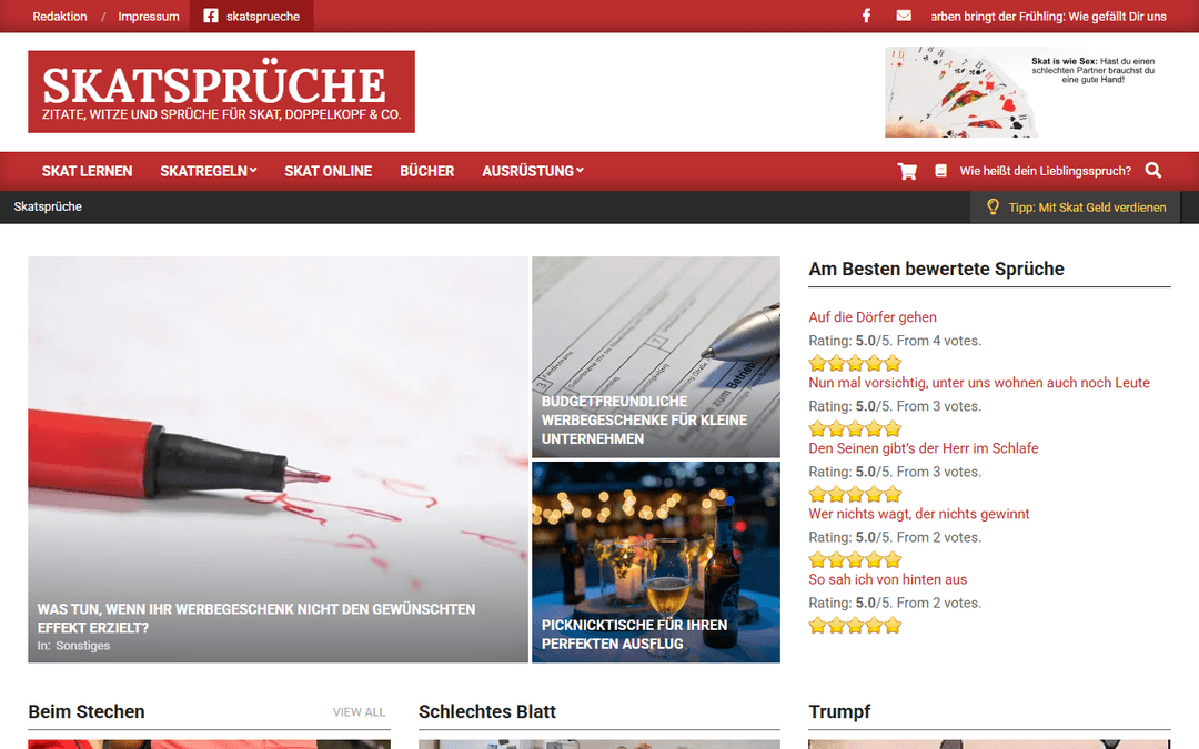 skatsprueche.de publisher screenshot