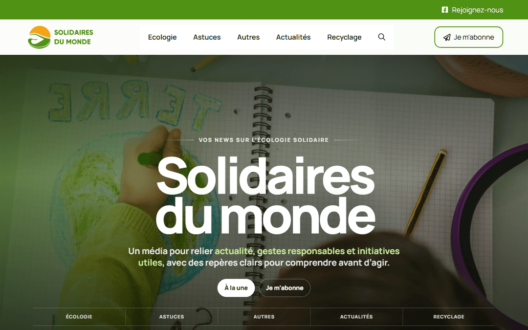 Screenshot des Publishers solidairesdumonde.org