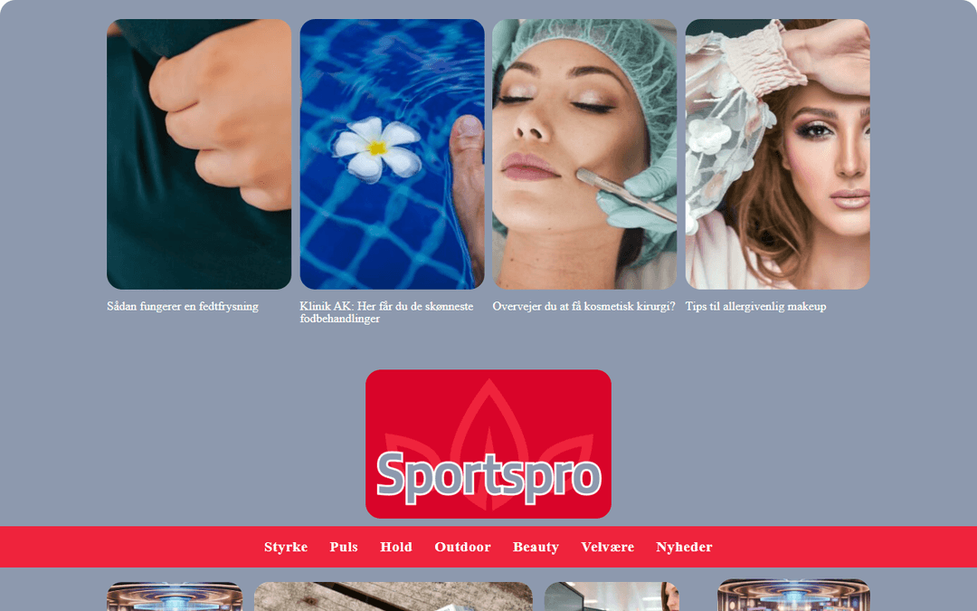 sportspro.dk publisher screenshot