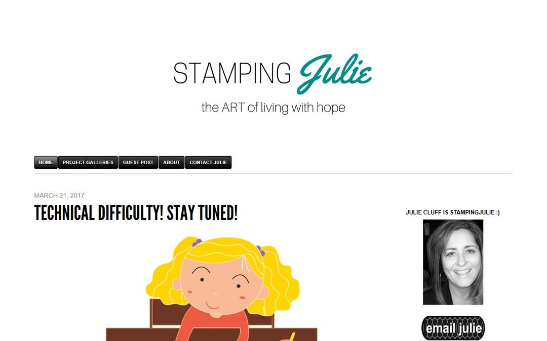 stampingjulie.com publisher screenshot
