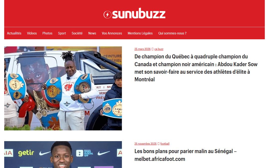 Screenshot des Publishers sunubuzzsn.com