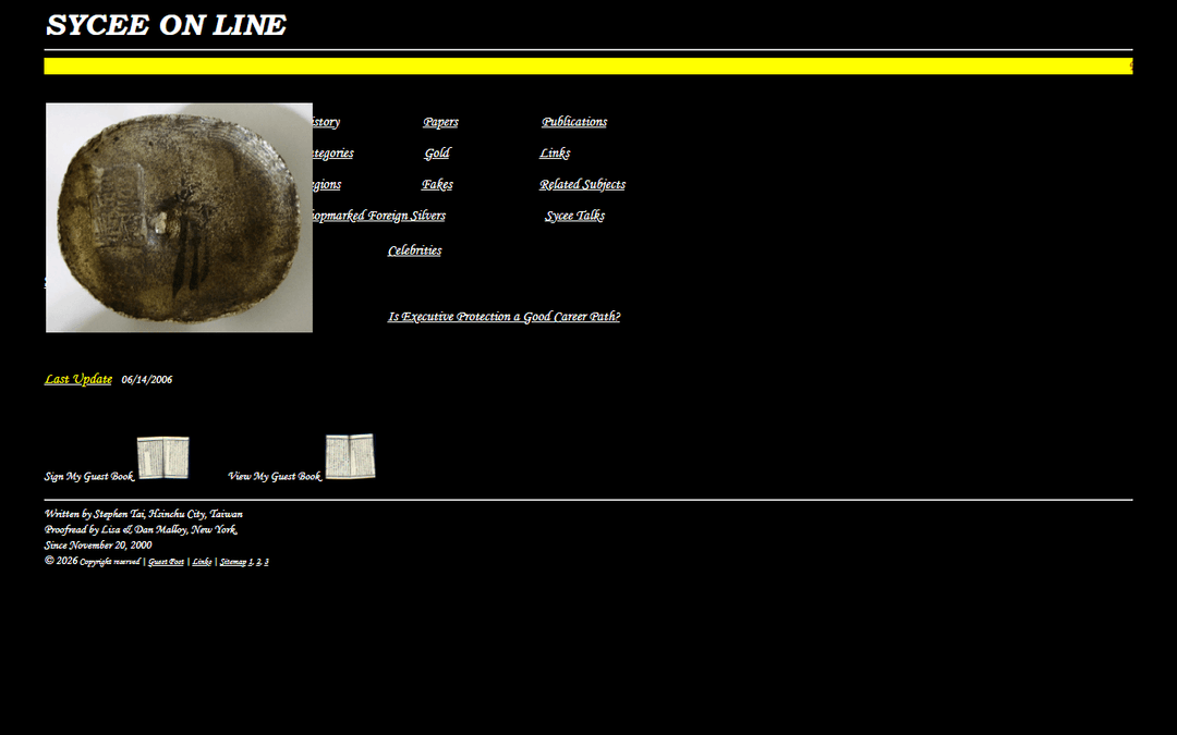 sycee-on-line.com publisher screenshot