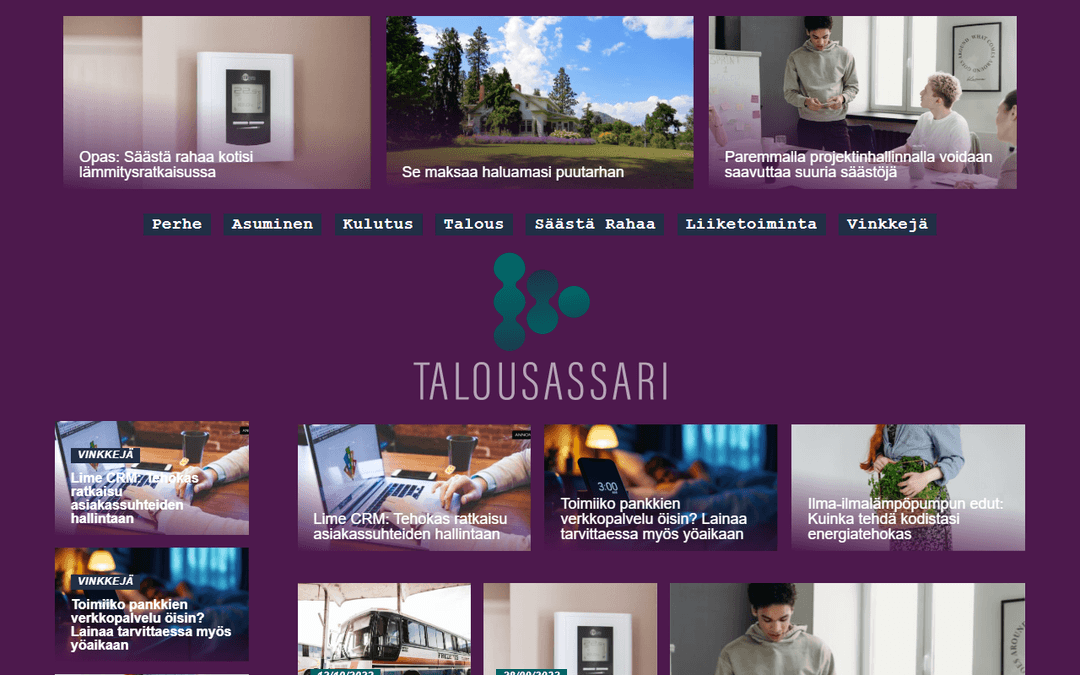 talousassari.fi publisher screenshot