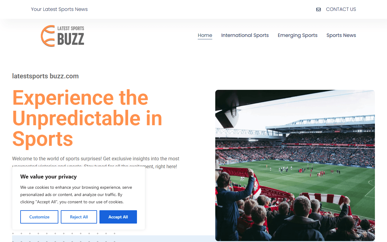 latestsportsbuzz.com publisher screenshot
