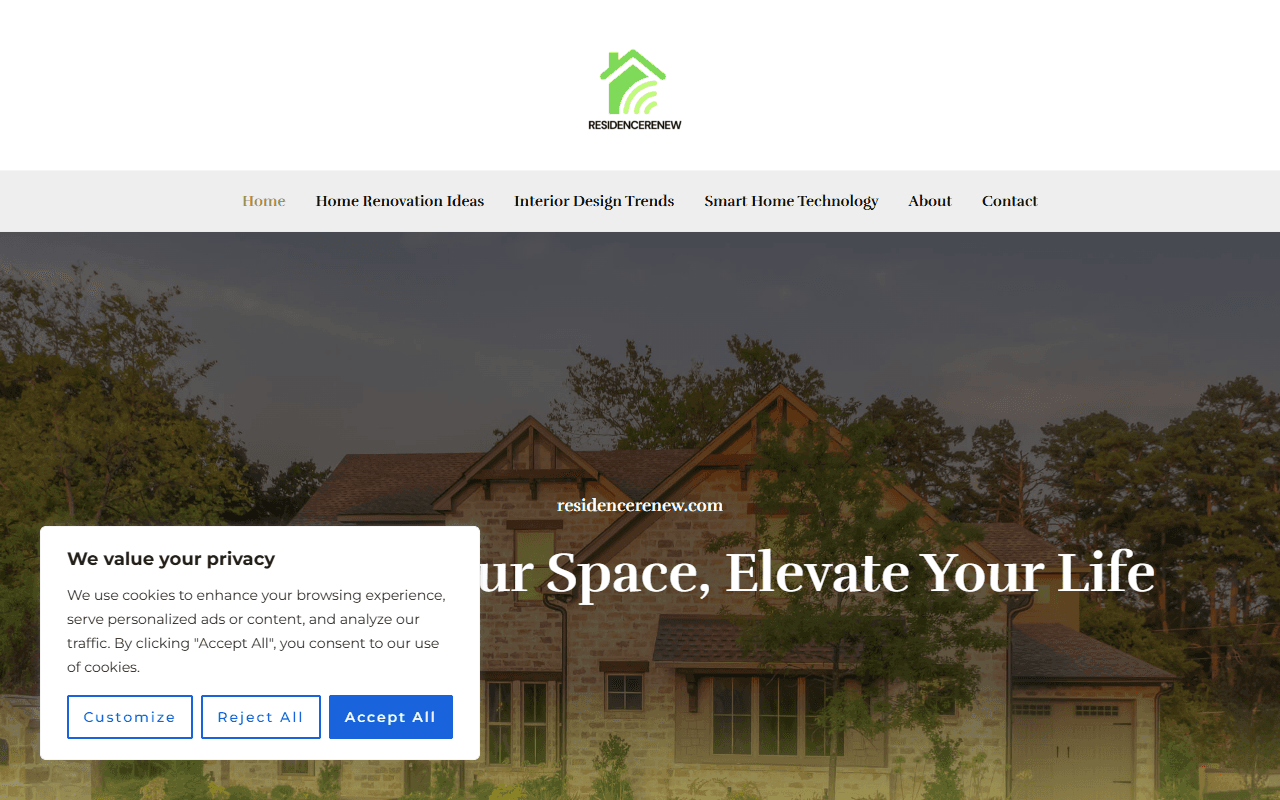 residencerenew.com publisher screenshot
