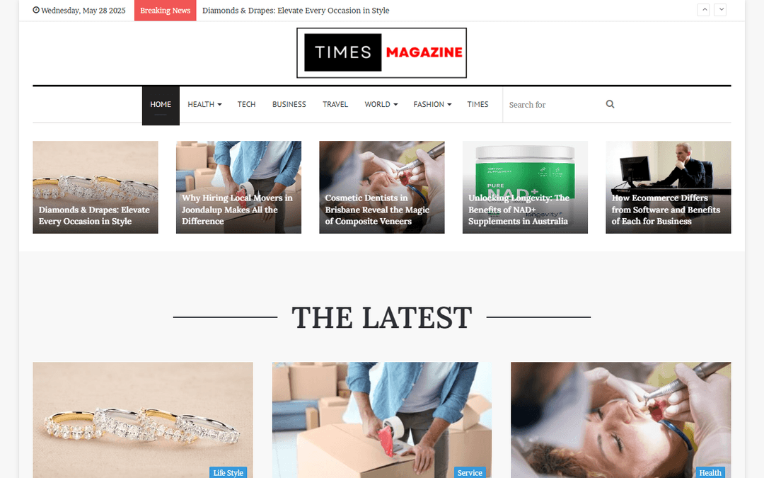 timesmagazine.com.au publisher screenshot