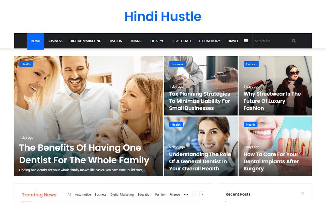 hindihustle.com publisher screenshot
