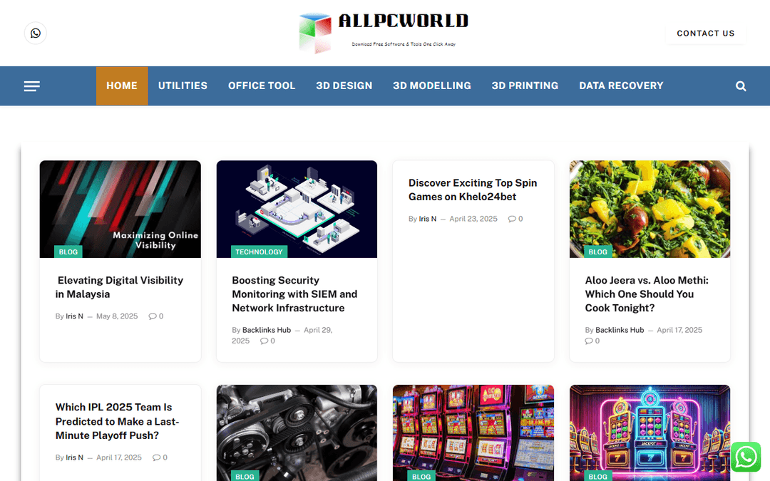 allpcworld.com.in publisher screenshot