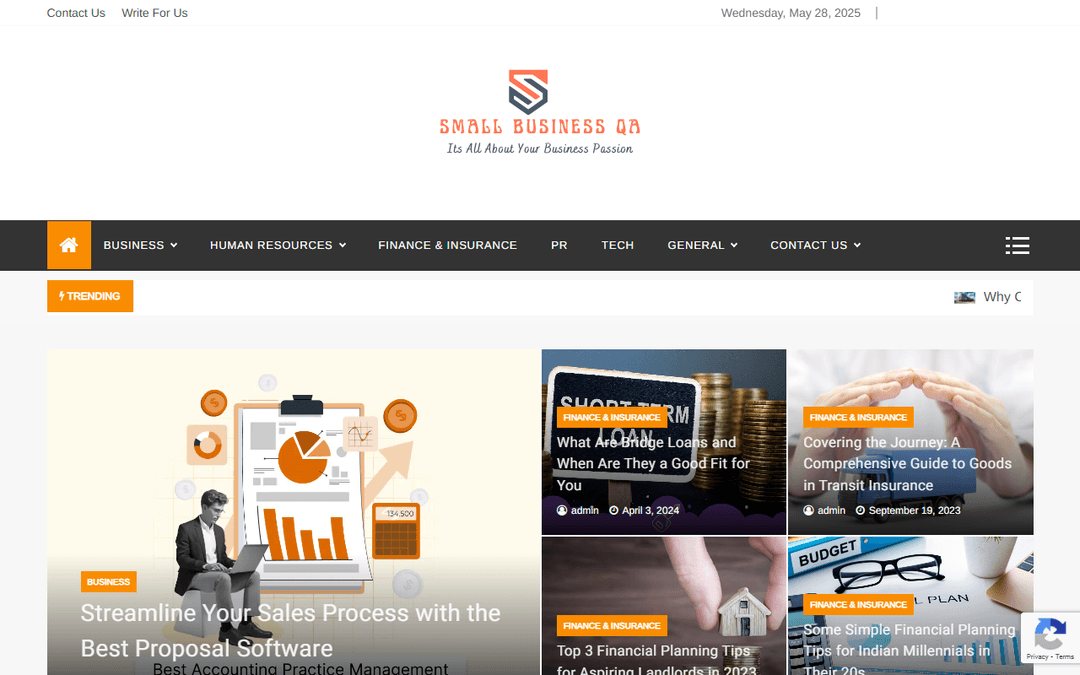 smallbusinessqa.com publisher screenshot