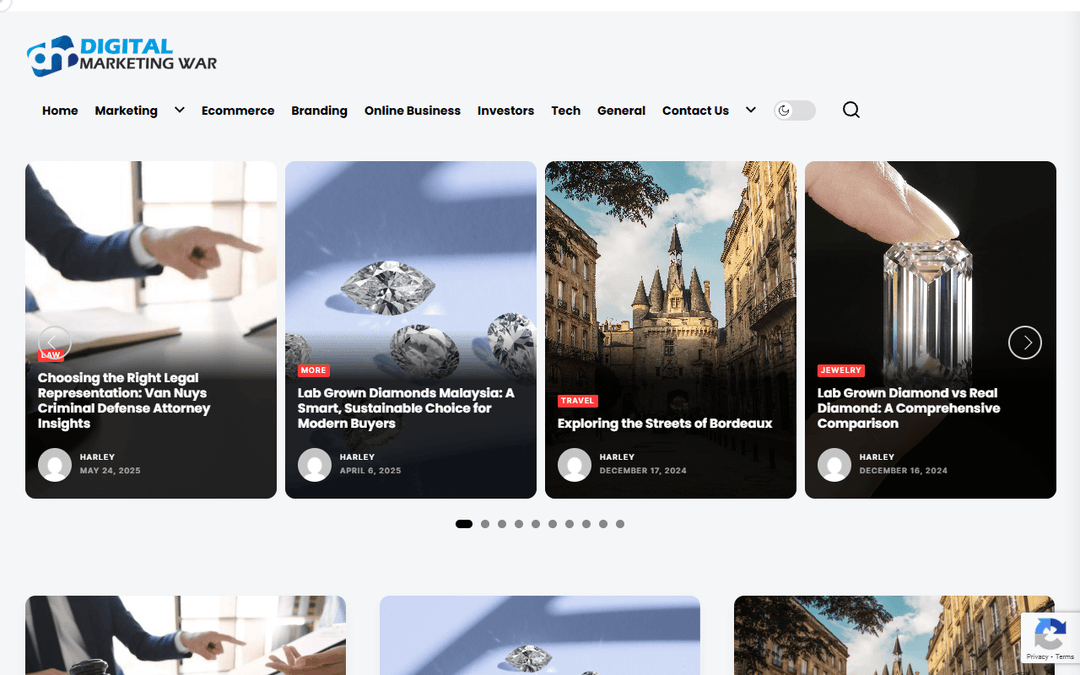 digitalmarketingwar.com publisher screenshot