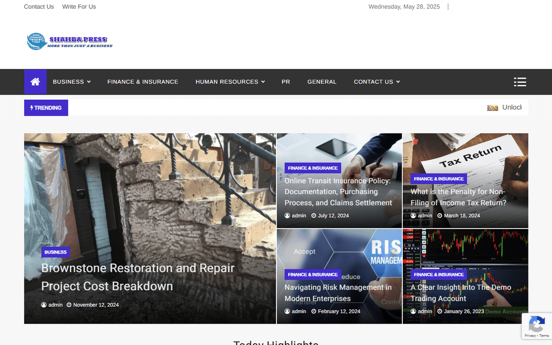 shahbapress.com publisher screenshot