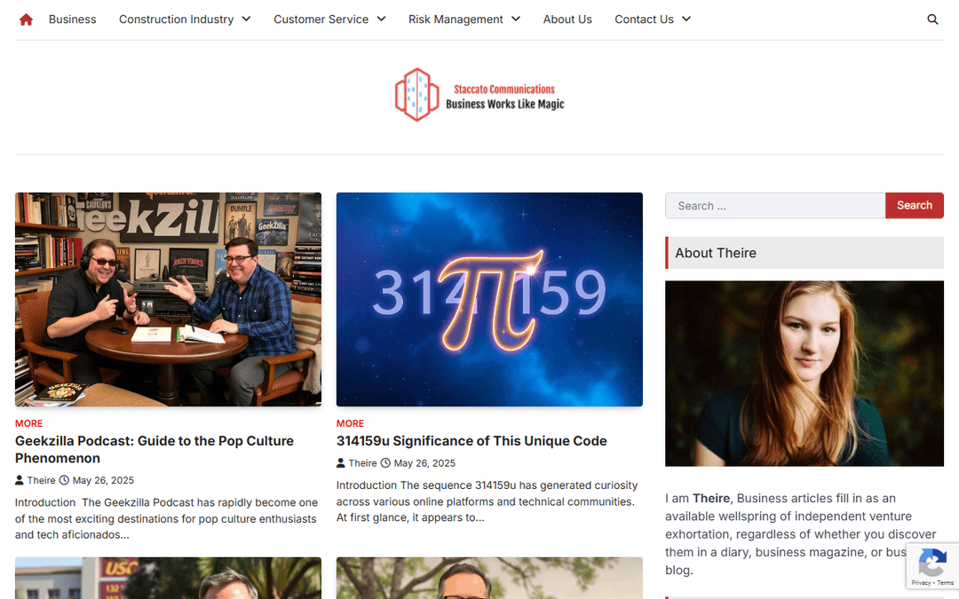 staccatocommunications.com publisher screenshot