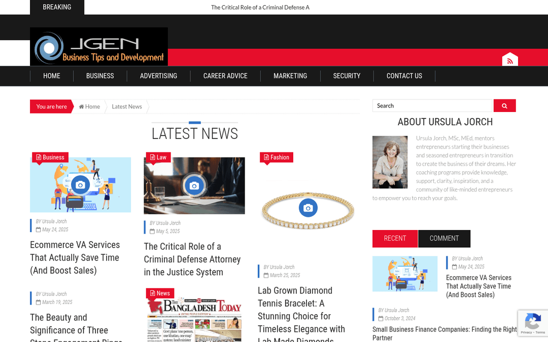 jgen.ws publisher screenshot