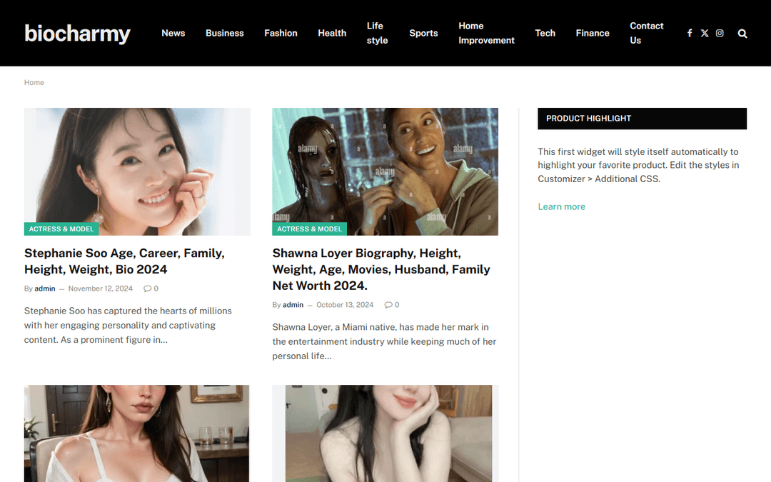 biocharmy.com publisher screenshot