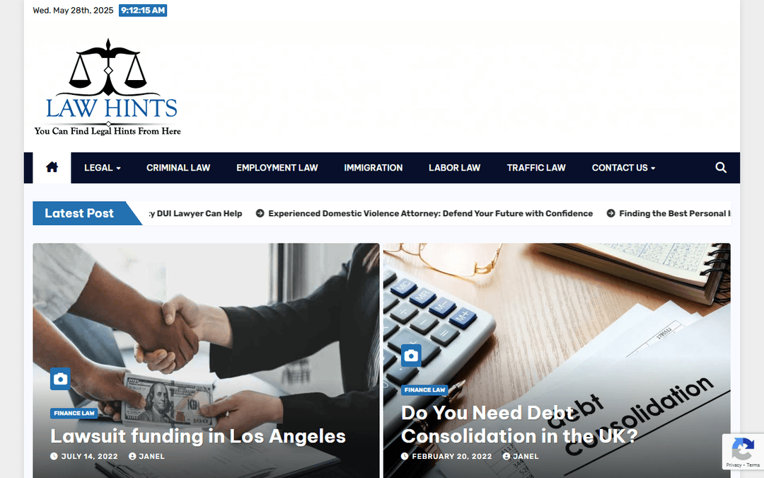 lawhints.com publisher screenshot