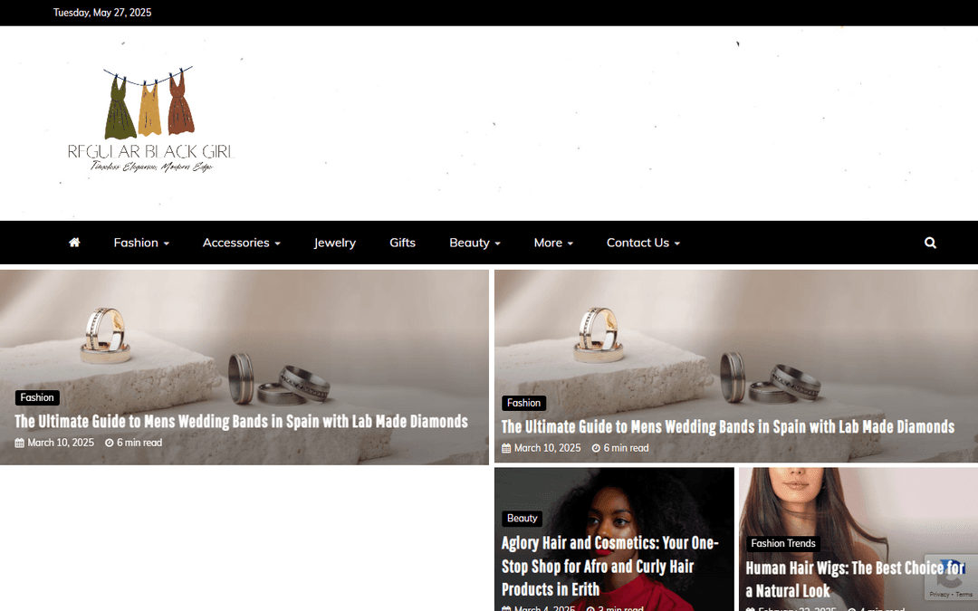 regularblackgirl.com publisher screenshot