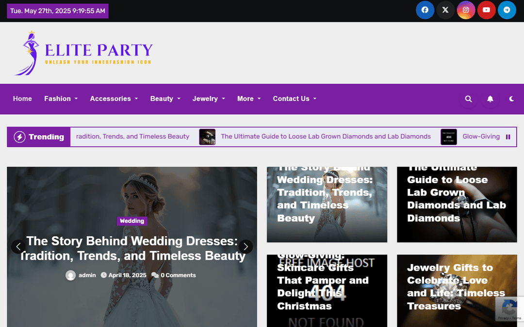 elite-party.co.uk publisher screenshot