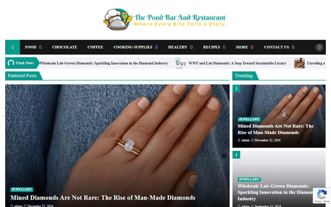 thepondbarandrestaurant.com publisher screenshot