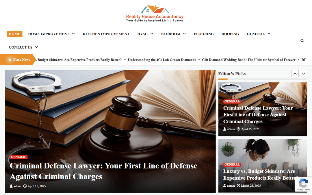 realityhouseaccountancy.co.uk publisher screenshot