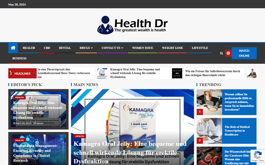 healthdr.de publisher screenshot