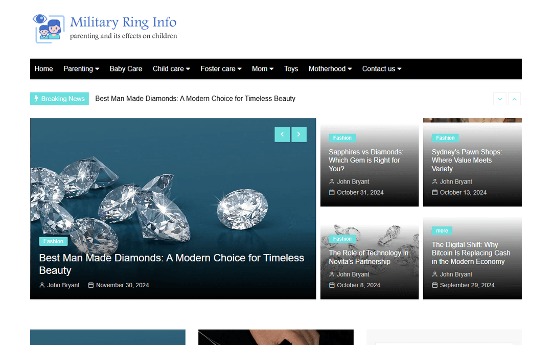 militaryringinfo.com publisher screenshot