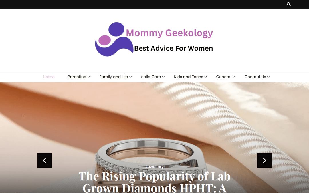 mommygeekology.com publisher screenshot