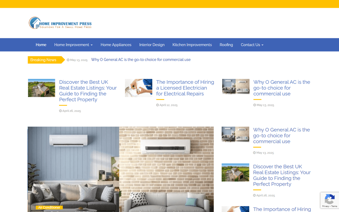 homeimprovementpress.com publisher screenshot