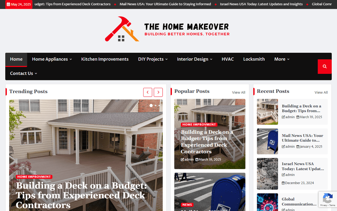 thehomemakeover.co.uk publisher screenshot