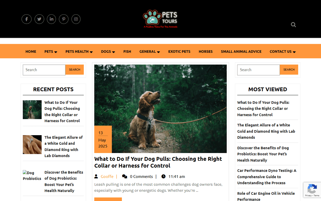 petstours.com publisher screenshot