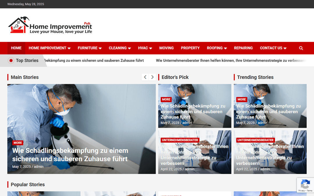 homeimprovementpub.de publisher screenshot