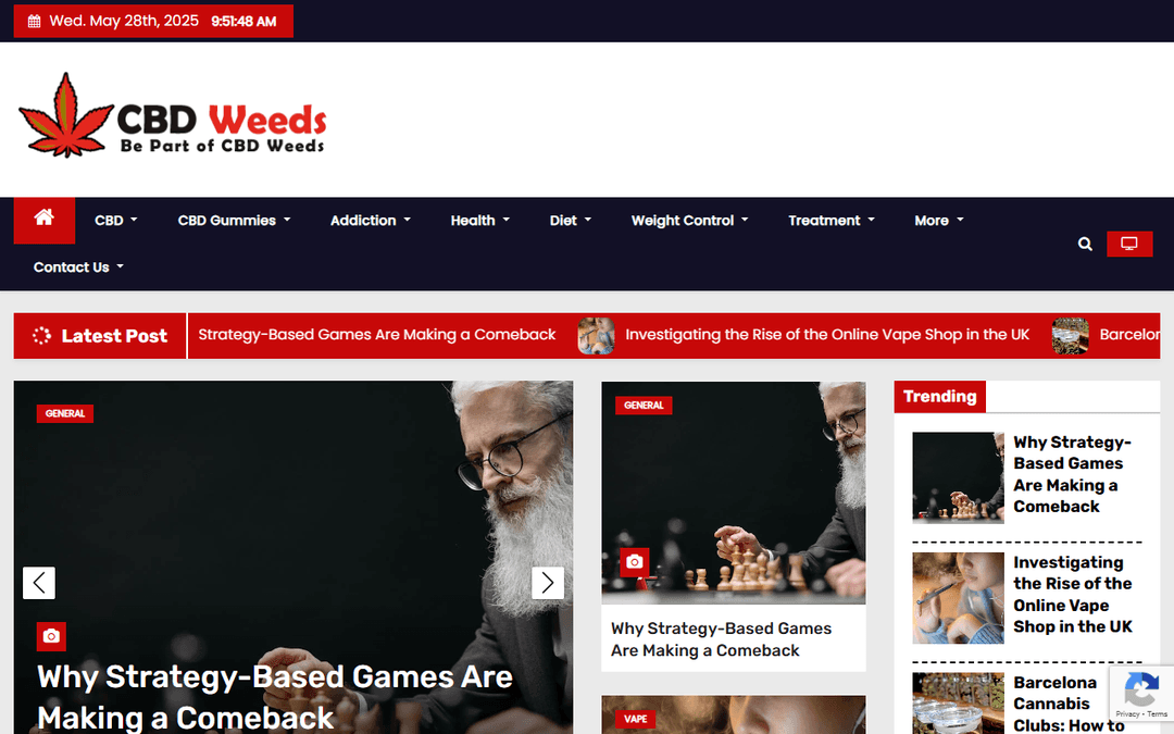 cbdweeds.co.uk publisher screenshot
