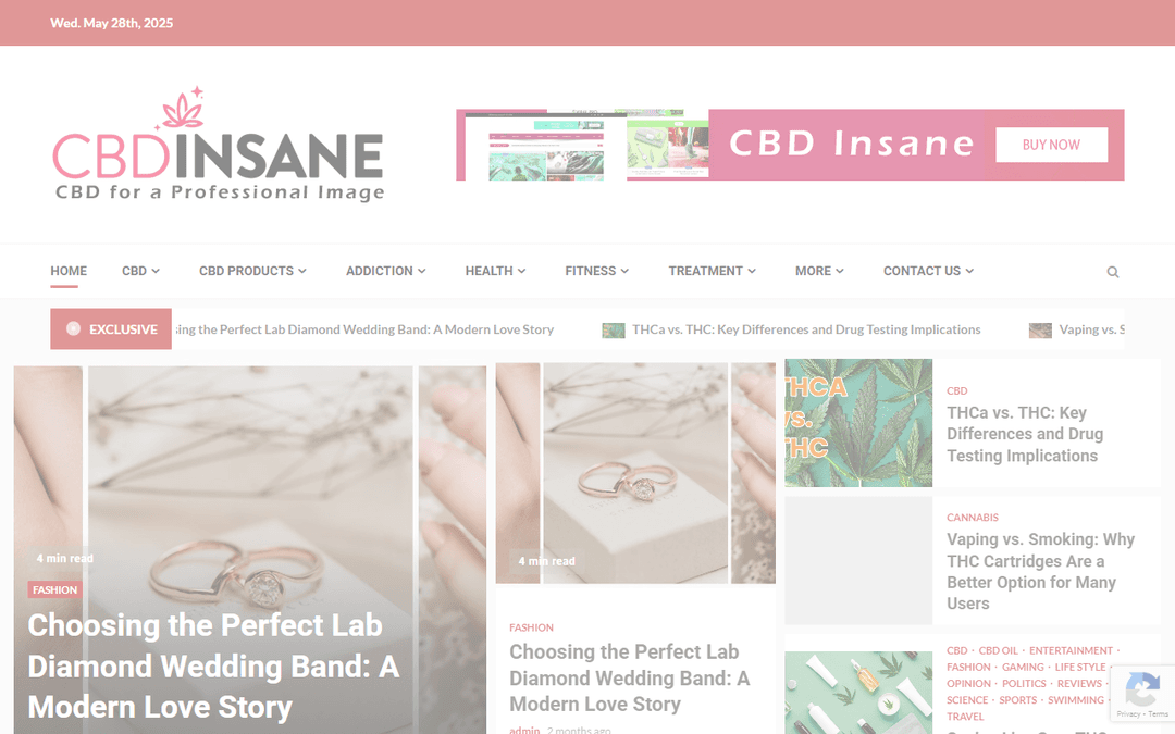 cbdinsane.com publisher screenshot