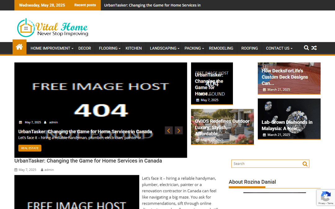 vitalhome.ca publisher screenshot