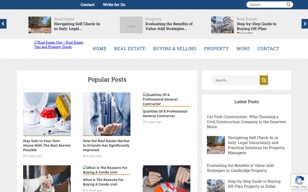 realestateout.com publisher screenshot