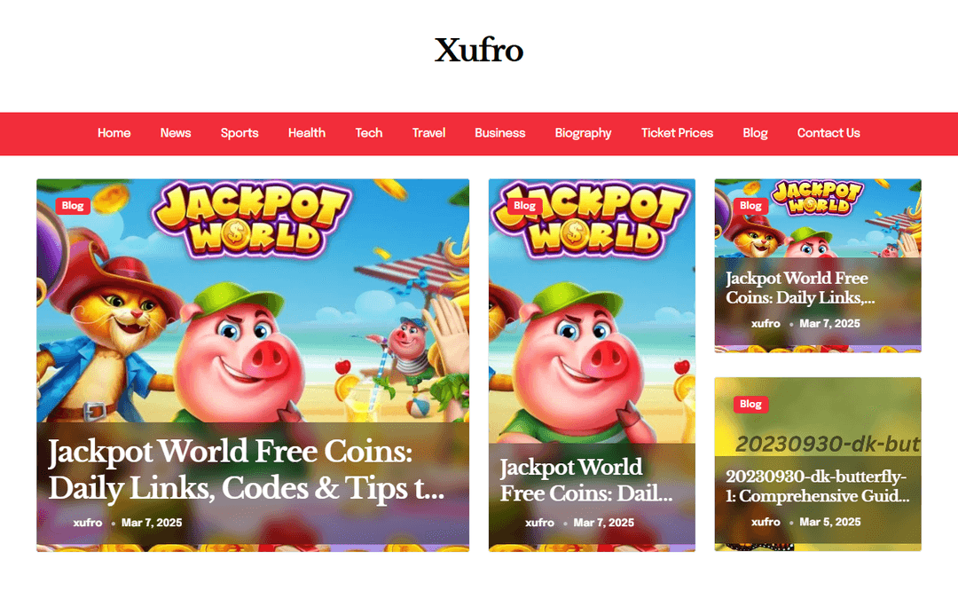 xufro.com publisher screenshot