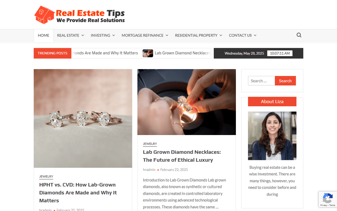 realestatetips.us publisher screenshot
