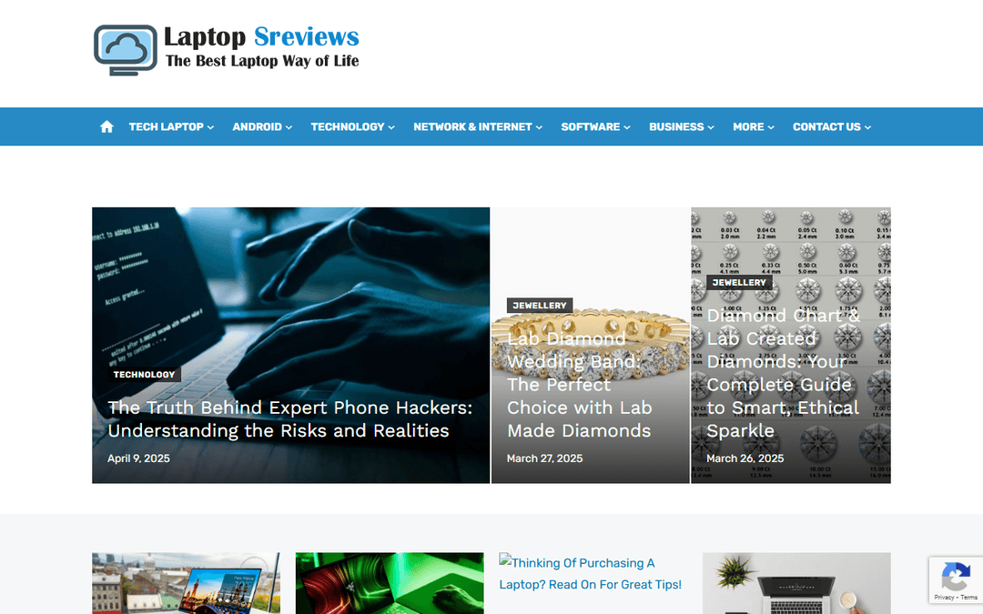 laptopsreviews.co.uk publisher screenshot